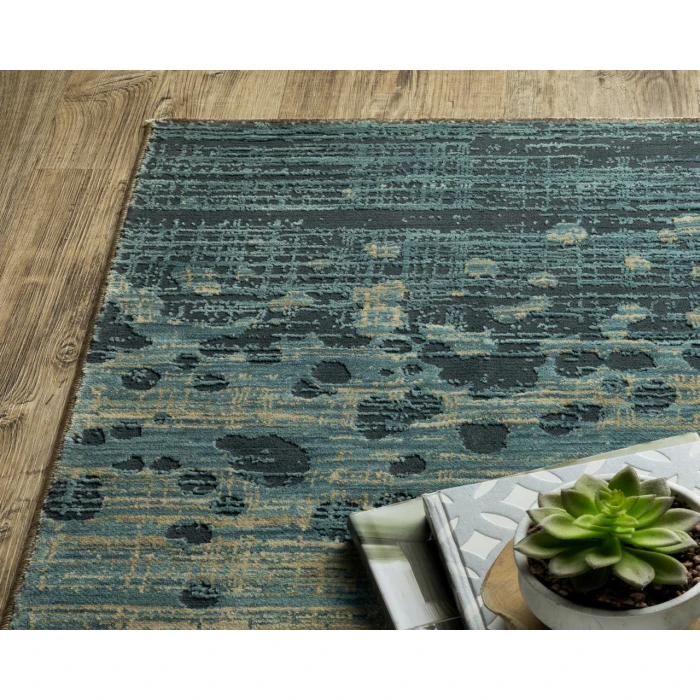 Oriental Weavers REED re08a Blue/Green Rug 3' 3X5'