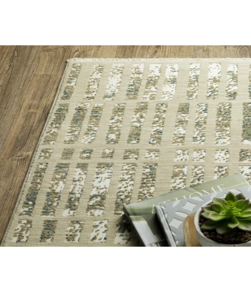 Oriental Weavers REED re12w Ivory/Blue Rug 3' 3X5'