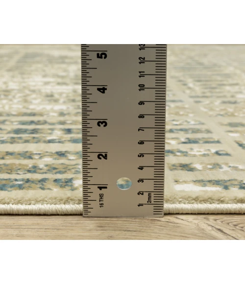 Oriental Weavers REED re12w Ivory/Blue Rug 3' 3X5'