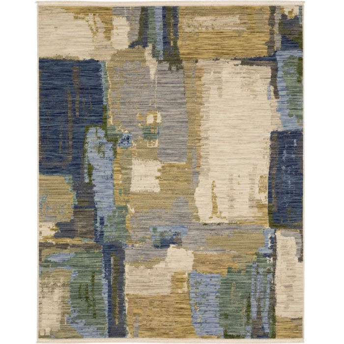 Oriental Weavers SOLERI sol05 Blue/Green Rug 6'7X9'6