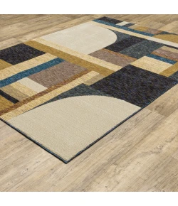 Oriental Weavers Strada Str01 Gold/ Blue Area Rug 7 ft. 10 in. X 10 ft. 10 in. Rectangle