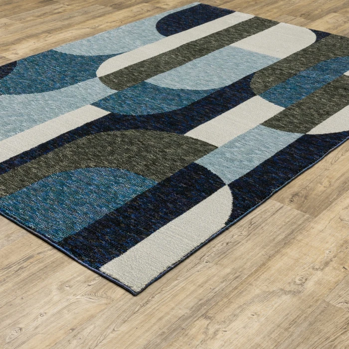Oriental Weavers Area Rug Strada STR03 Blue 7'10" X 10'10"
