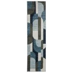 Oriental Weavers Strada Str03 Blue/ Grey Area Rug 2 ft. 3 in. X 8 ft. Runner
