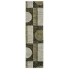 Oriental Weavers Strada Str05 Green/ Beige Area Rug 2 ft. 3 in. X 8 ft. Runner