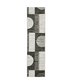 Oriental Weavers Strada Str06 Charcoal/ Grey Area Rug 2 ft. 3 in. X 8 ft. Runner