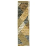 Oriental Weavers Strada Str09 Gold/ Blue Area Rug 2 ft. 3 in. X 8 ft. Runner
