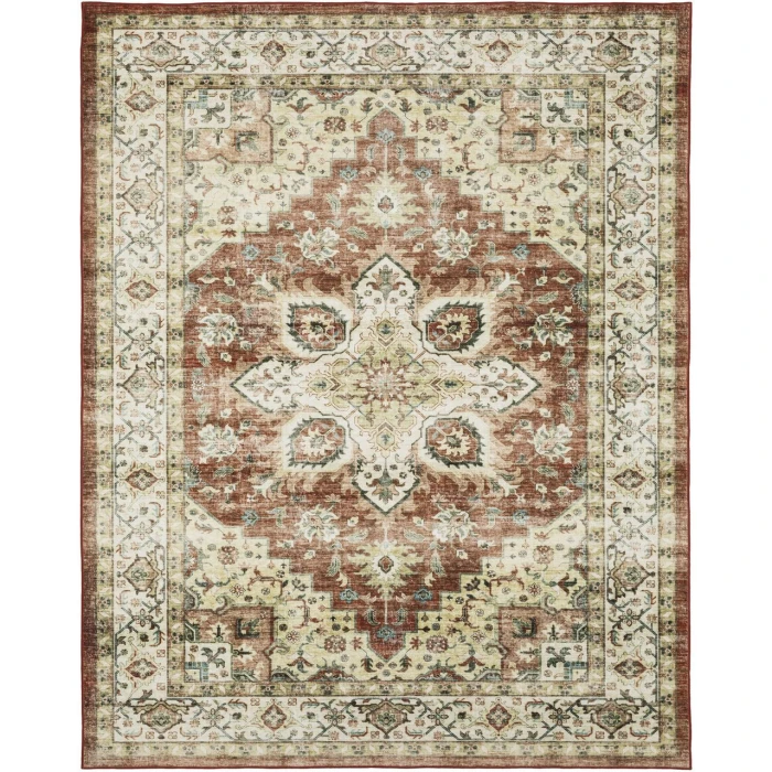 Oriental Weavers SUMTER sum01 Red/Ivory Rug 2'X3'