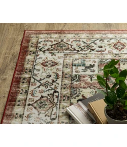 Oriental Weavers Sumter Sum01 Red/ Ivory 2 Ft. X 3 Ft. Rectangle Rug