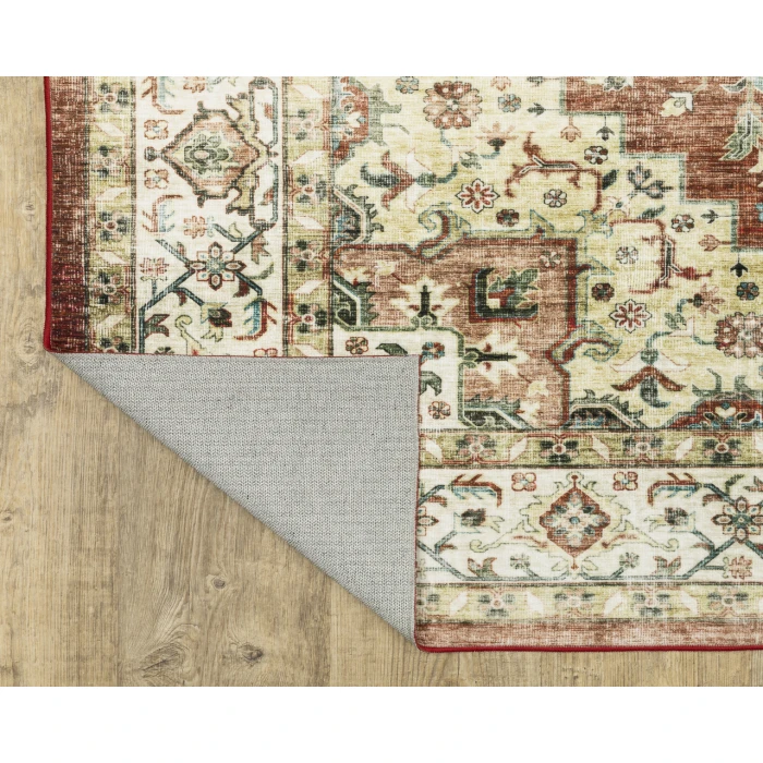 Oriental Weavers SUMTER sum01 Red/Ivory Rug 2'X3'