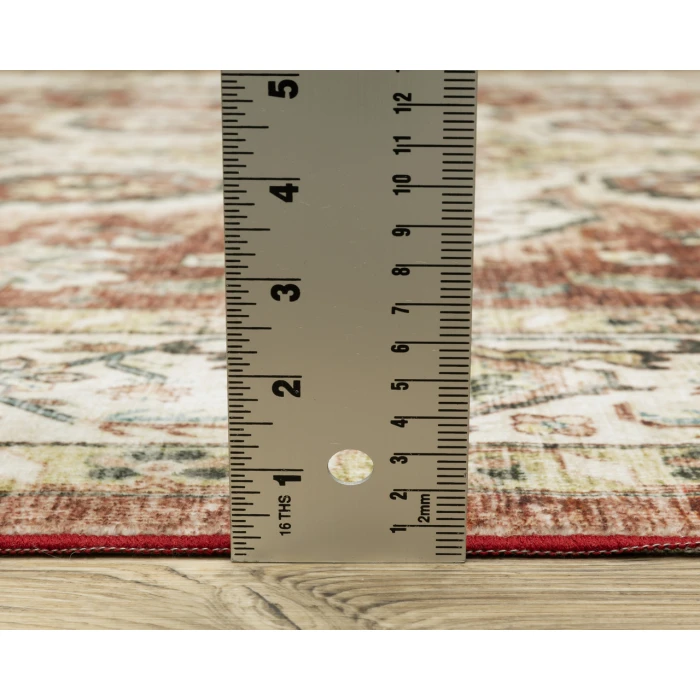 Oriental Weavers SUMTER sum01 Red/Ivory Rug 2'X3'