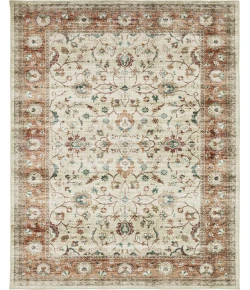 Oriental Weavers Sumter Sum03 Ivory/ Rust 7 Ft. 6 In. X 10 Ft. Rectangle Rug