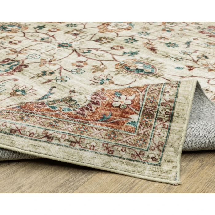 Oriental Weavers SUMTER sum03 Ivory/Rust Rug 5'X7'