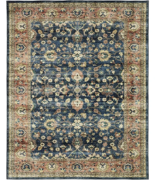 Oriental Weavers SUMTER sum04 Blue/Rust Rug 2'X3'