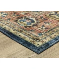 Oriental Weavers SUMTER sum04 Blue/Rust Rug 2'X3'