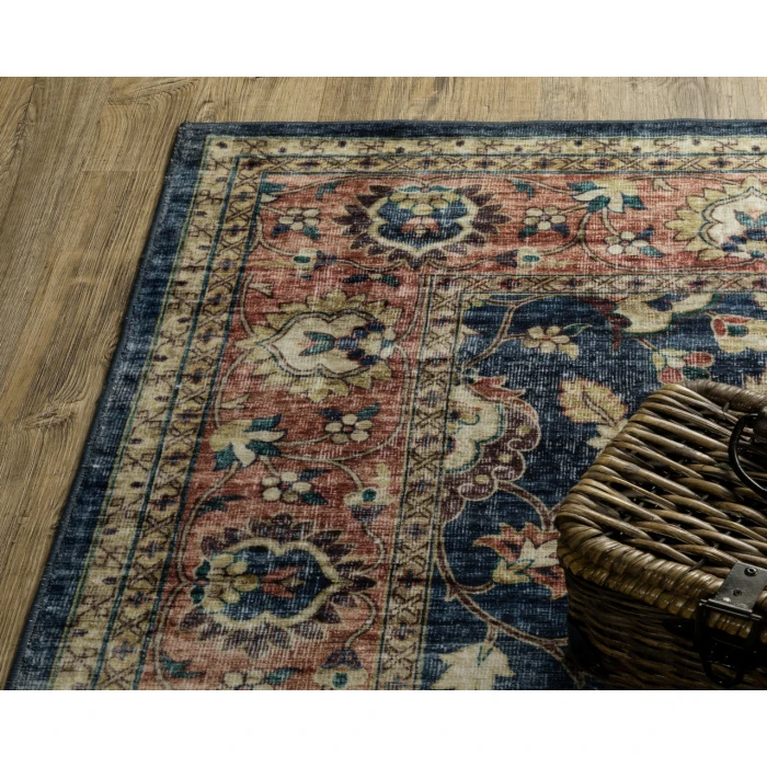 Oriental Weavers SUMTER sum04 Blue/Rust Rug 2'X3'