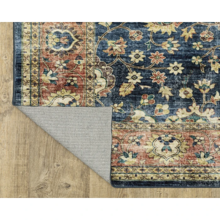 Oriental Weavers SUMTER sum04 Blue/Rust Rug 2'X3'