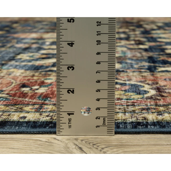 Oriental Weavers SUMTER sum04 Blue/Rust Rug 2'X3'