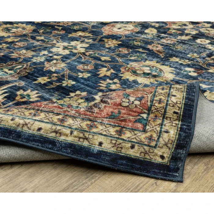 Oriental Weavers SUMTER sum04 Blue/Rust Rug 2'X3'