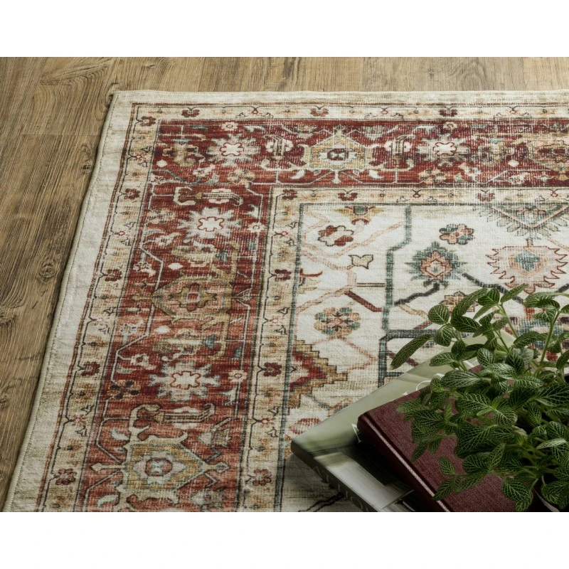 Oriental Weavers SUMTER sum05 Ivory/Red Rug 7' 6X10'