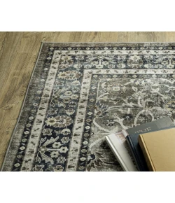 Oriental Weavers Sumter Sum06 Grey/ Blue 2 Ft. X 8 Ft. Runner Rug