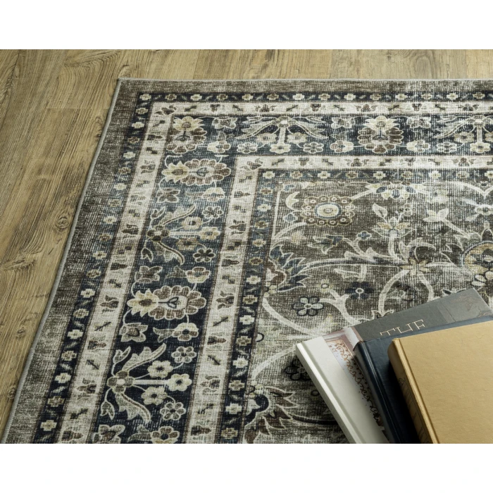 Oriental Weavers SUMTER sum06 Grey/Blue Rug 5'X7'