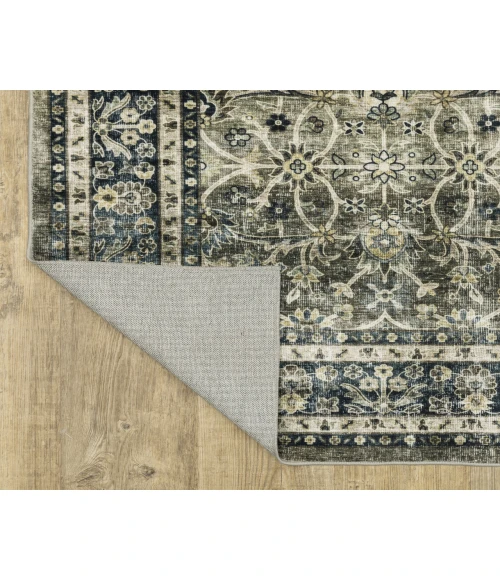 Oriental Weavers SUMTER sum06 Grey/Blue Rug 2'X8'
