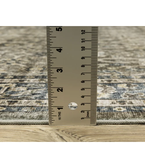 Oriental Weavers SUMTER sum06 Grey/Blue Rug 2'X8'