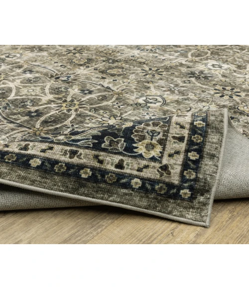 Oriental Weavers SUMTER sum06 Grey/Blue Rug 2'X8'