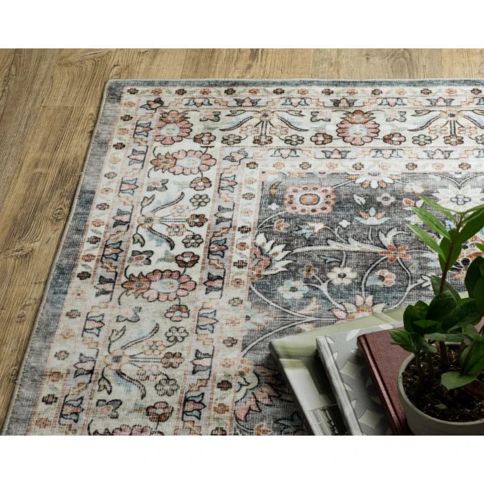 Oriental Weavers SUMTER sum07 Grey/Ivory Rug 5'X7'