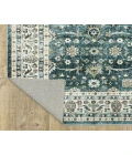 Oriental Weavers SUMTER sum08 Teal/Ivory Rug 2'X8'