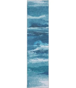 Oriental Weavers Sumter Sum10 Blue/ Blue 2 Ft. X 8 Ft. Runner Rug