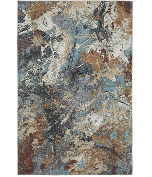 Oriental Weavers SUMTER sum13 Blue/Rust Rug 5'X7'