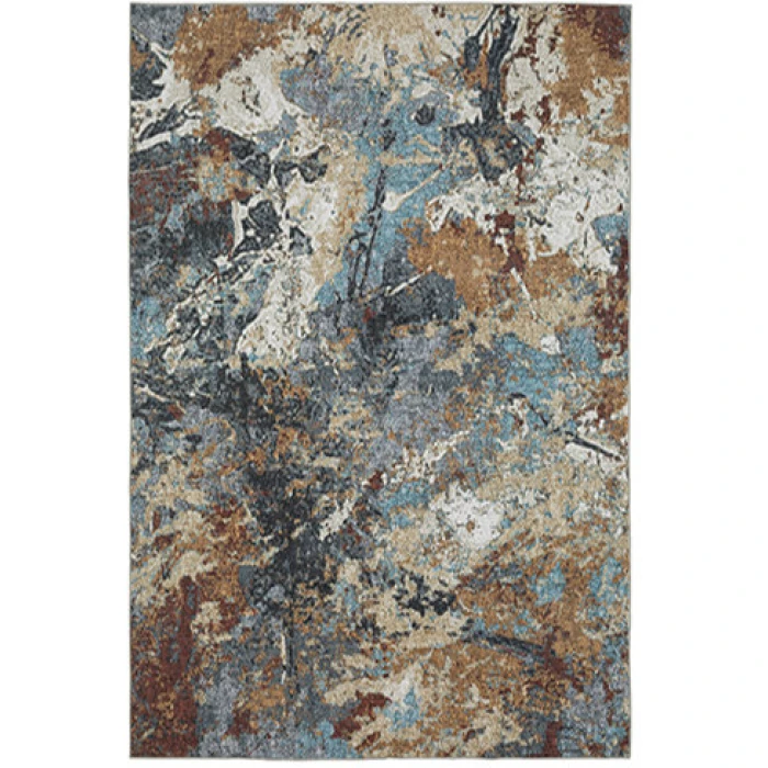 Oriental Weavers SUMTER sum13 Blue/Rust Rug 3' 6X5' 6