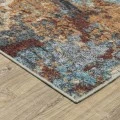 Oriental Weavers SUMTER sum13 Blue/Rust Rug 3' 6X5' 6