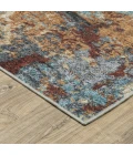 Oriental Weavers SUMTER sum13 Blue/Rust Rug 5'X7'