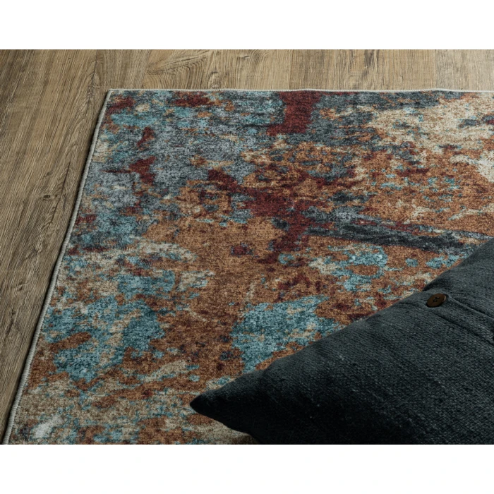 Oriental Weavers SUMTER sum13 Blue/Rust Rug 3' 6X5' 6
