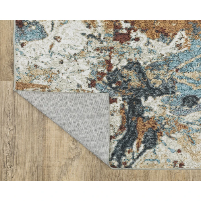 Oriental Weavers SUMTER sum13 Blue/Rust Rug 3' 6X5' 6