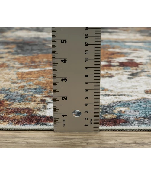 Oriental Weavers SUMTER sum13 Blue/Rust Rug 5'X7'