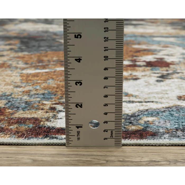 Oriental Weavers SUMTER sum13 Blue/Rust Rug 3' 6X5' 6