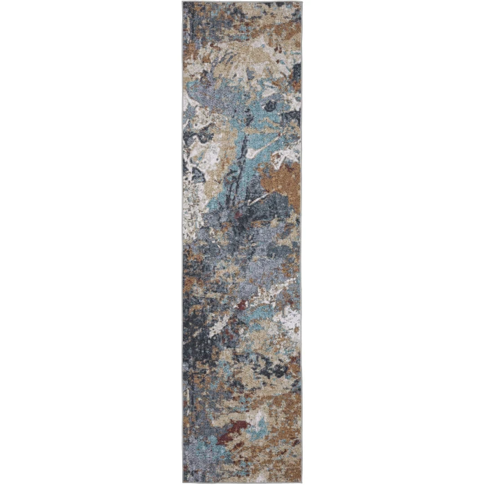 Oriental Weavers SUMTER sum13 Blue/Rust Rug 3' 6X5' 6