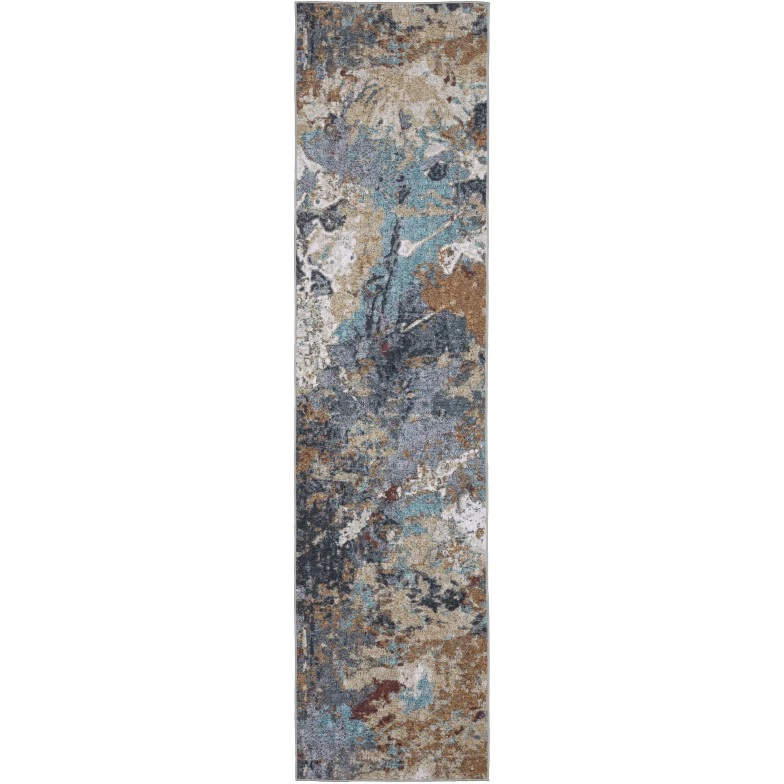 Oriental Weavers SUMTER sum13 Blue/Rust Rug 3' 6X5' 6