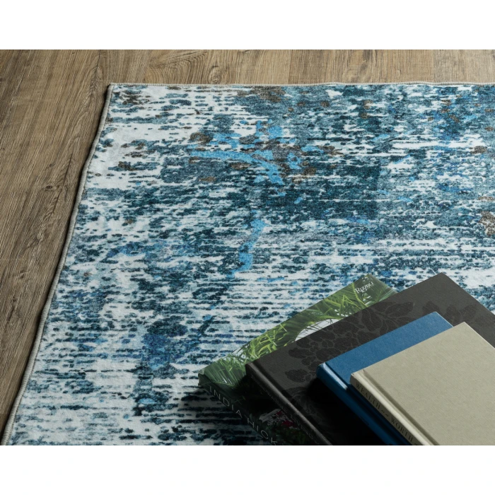 Oriental Weavers SUMTER sum14 Blue/Ivory Rug 5'X7'