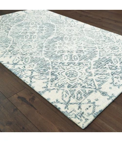 Oriental Weavers Tallavera 55603 Blue/ Ivory Area Rug 8 ft. X 10 ft. Rectangle