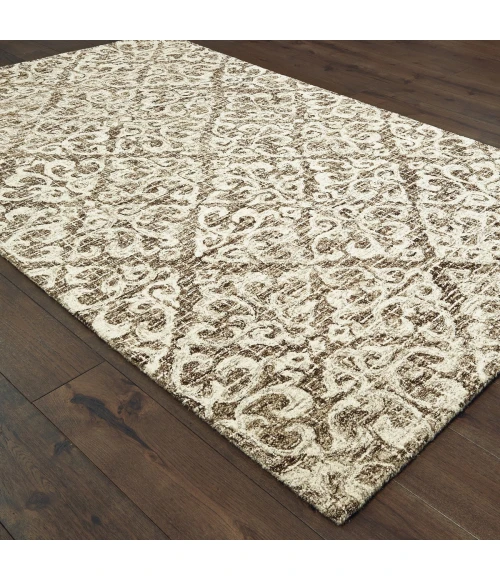 Oriental Weavers Area Rug Tallavera 55607 Brown 8' X 10'