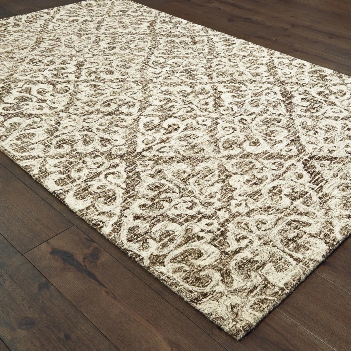 Oriental Weavers Area Rug Tallavera 55607 Brown 5' X  8'