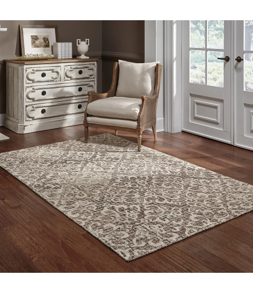 Oriental Weavers Area Rug Tallavera 55607 Brown 8' X 10'