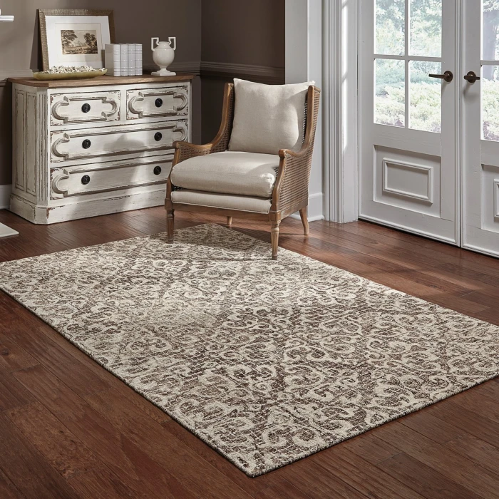 Oriental Weavers Area Rug Tallavera 55607 Brown 5' X  8'