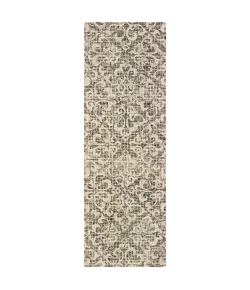 Oriental Weavers Tallavera 55607 Brown/ Ivory Area Rug 2 ft. 6 in. X 8 ft. Runner