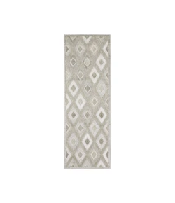 Oriental Weavers Tangier Tan02 Beige/ Grey 2 Ft. 3 In. X 7 Ft. 6 In. Runner Rug