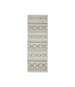 Oriental Weavers Tangier Tan06 Grey/ Beige 2 Ft. 3 In. X 7 Ft. 6 In. Runner Rug